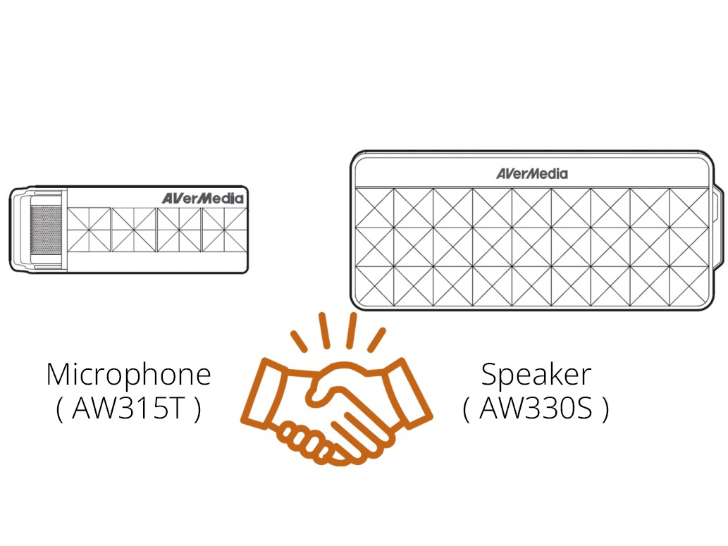 A light, unobstrusive and stylish wireless microphone with high sound quality, paired with a compact and portable, yet powerful 20 watt wireless speaker.